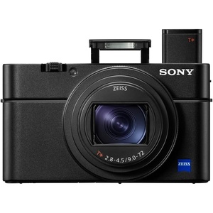 image:imageSony RX100 VII Premium Compact Camera with 10Type Stacked CMOS Sensor DSCRX100M7 Black  24200mm F2845 Zeiss 20fps Af and Ae 4K Xga Evf 3 Tilting LCDCamera Only