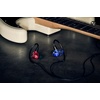 image:imageSony IERM500 Wired inEar Monitor Earphones for Professional amp Live Performances Strong Noise Isolation Secure amp Comfortable Fit Red and BlueRed and Blue Each earbud is different color
