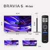 image:imageSony 48 Inch BRAVIA 6 OLED 4K HDR Smart Google TV with Gemini K48A6048 Inch